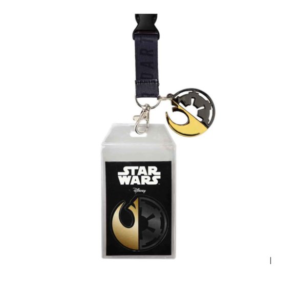 Star Wars - Obi-Wan Kenobi / Darth Vader Lanyard with Charm and Sticker Lanyard - Picture 3 of 3